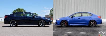 2020 Subaru Impreza vs 2020 Subaru WRX